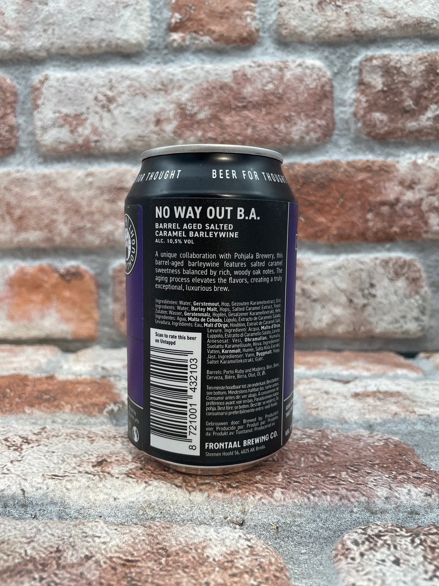 Frontaal No Way Out B.A. Salted Caramel Barleywine - 33 CL