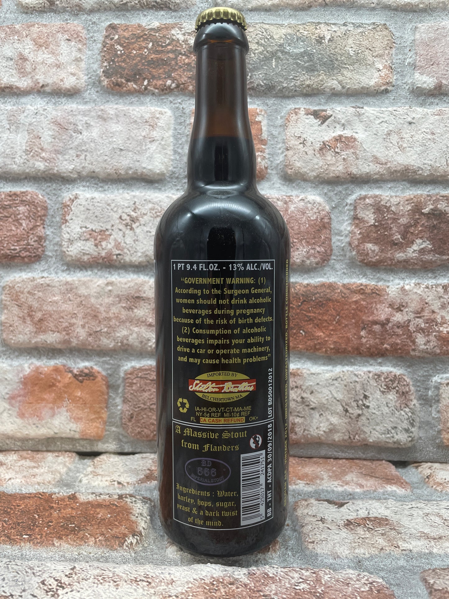 De Struise Brouwers Black Damnation I - Blackberry Albert 2012 Stout - 75 CL