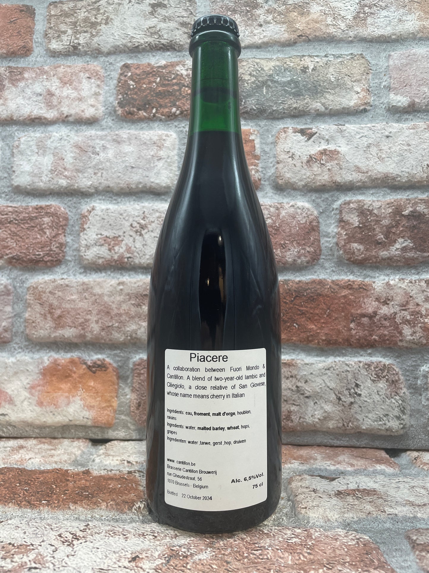 Cantillon Piacere 2024 Lambiek/Geuze - 75 CL