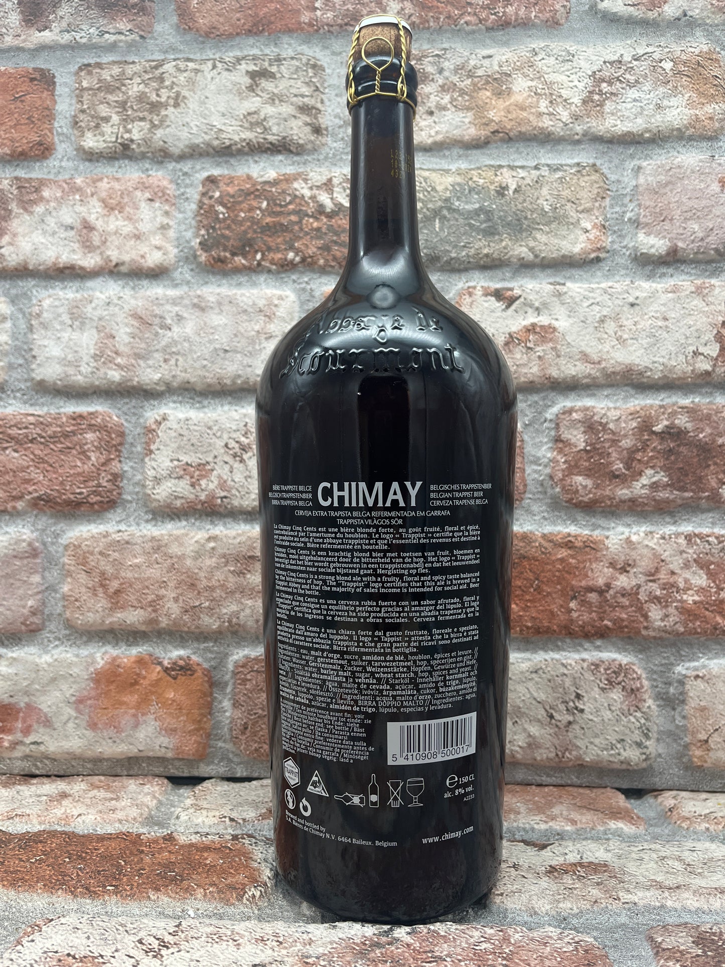 Chimay Cinq Cents (White) Magnum 2019 Tripel - 1.5 L
