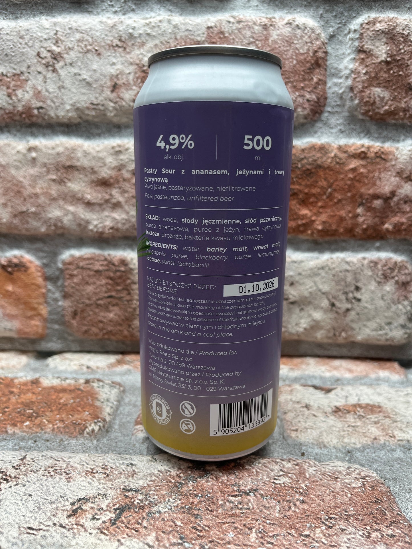 Magic Road Pretty - Pineapple Blackberry & Lemongrass Sour - 50 CL