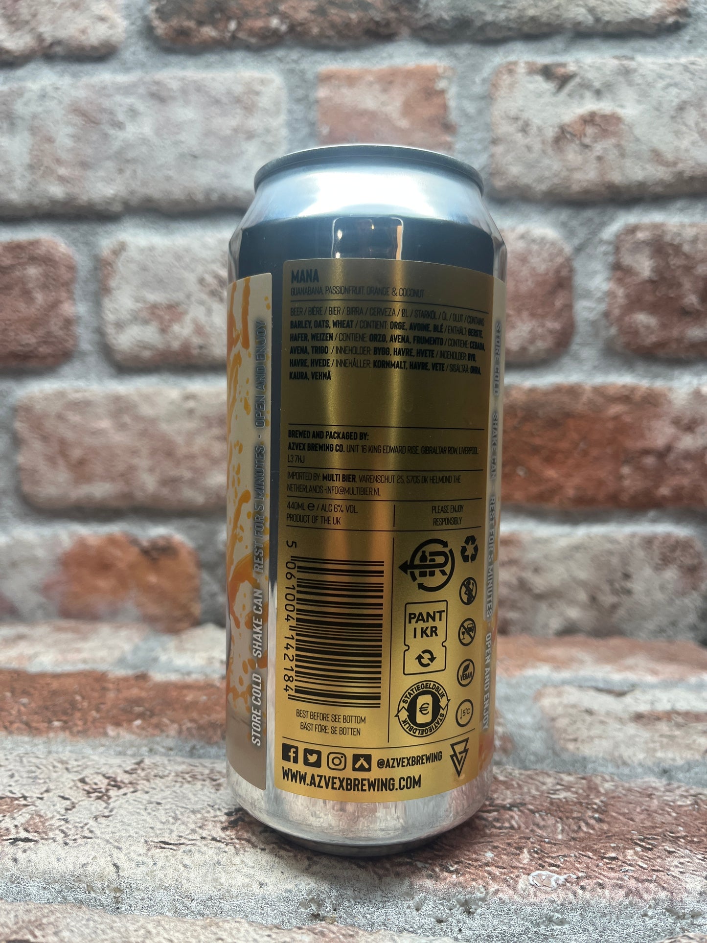 Azvex Mana - Guanabana, Passionfruit, Orange & Coconut Sour - 44 CL
