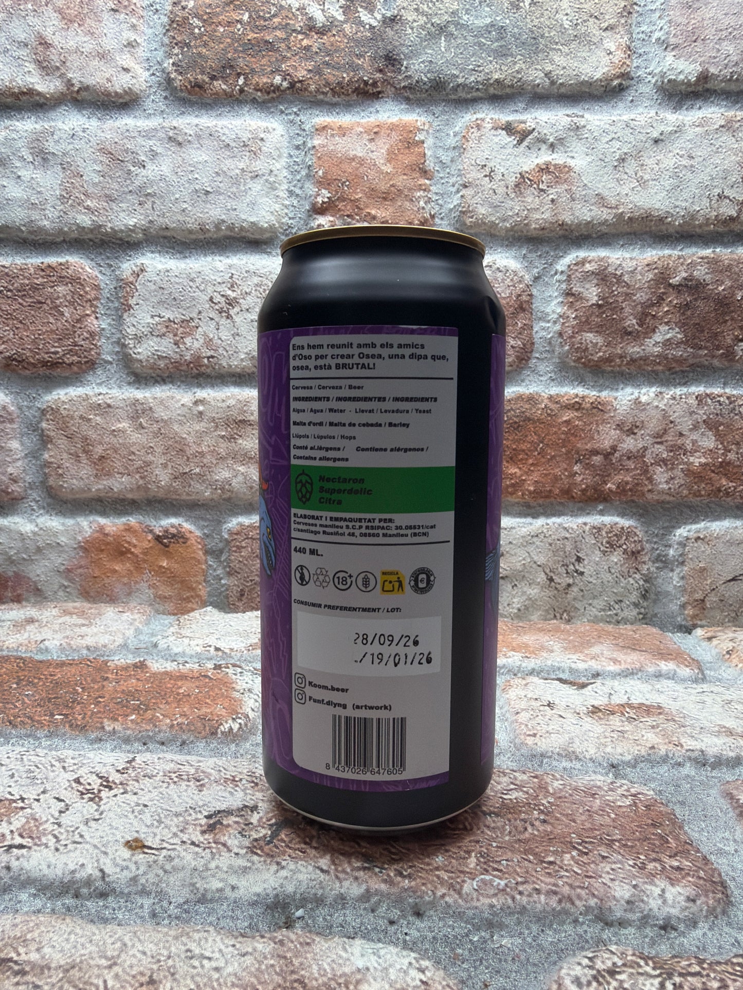 KOM Beer Osea IPA - 44 CL