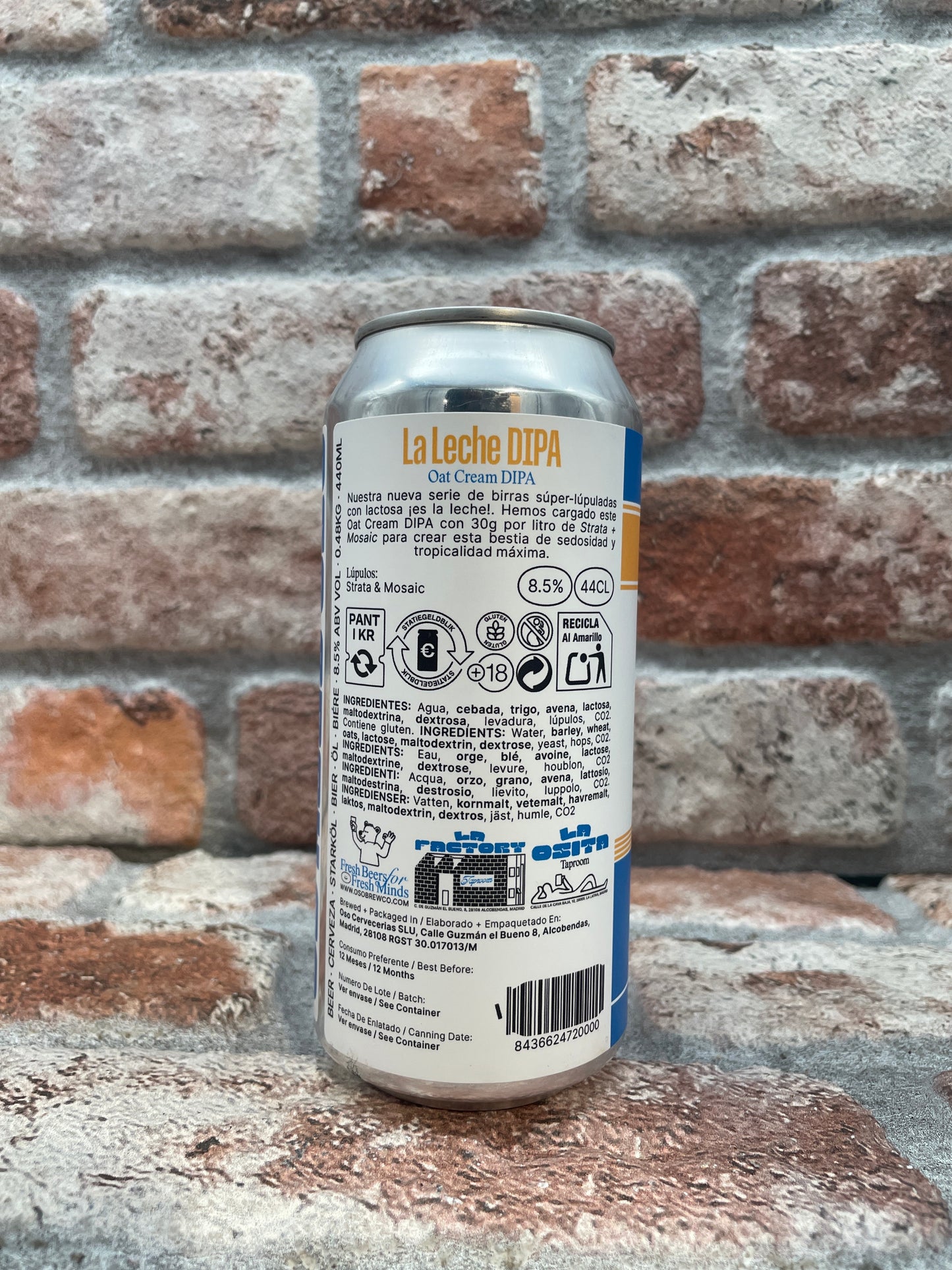 Oso La Leche Oat Cream DIPA - 44 CL