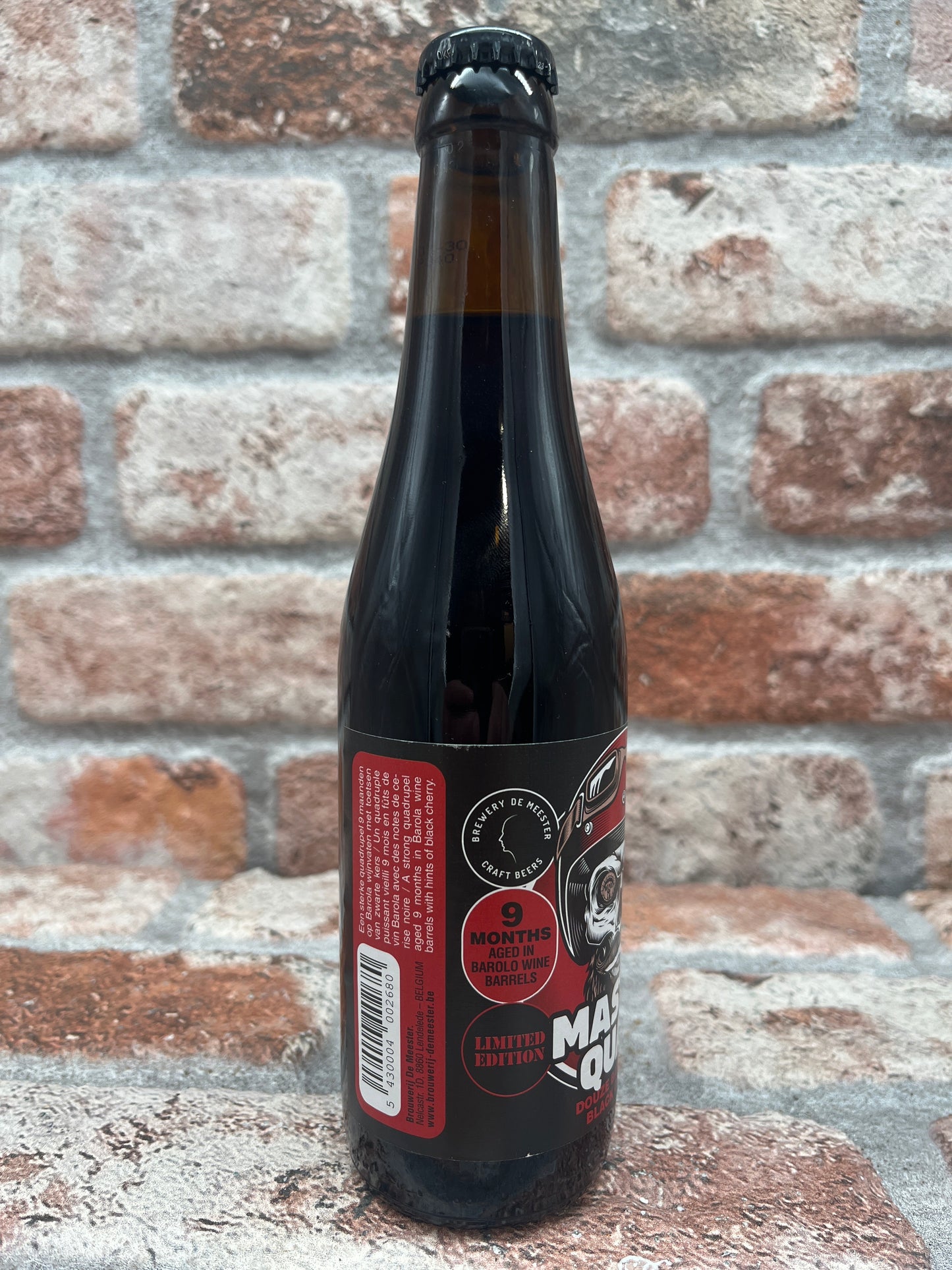 De Meester Master Quad #02 - Douze Barolo B.A. Black Cherry Quadrupel - 33 CL