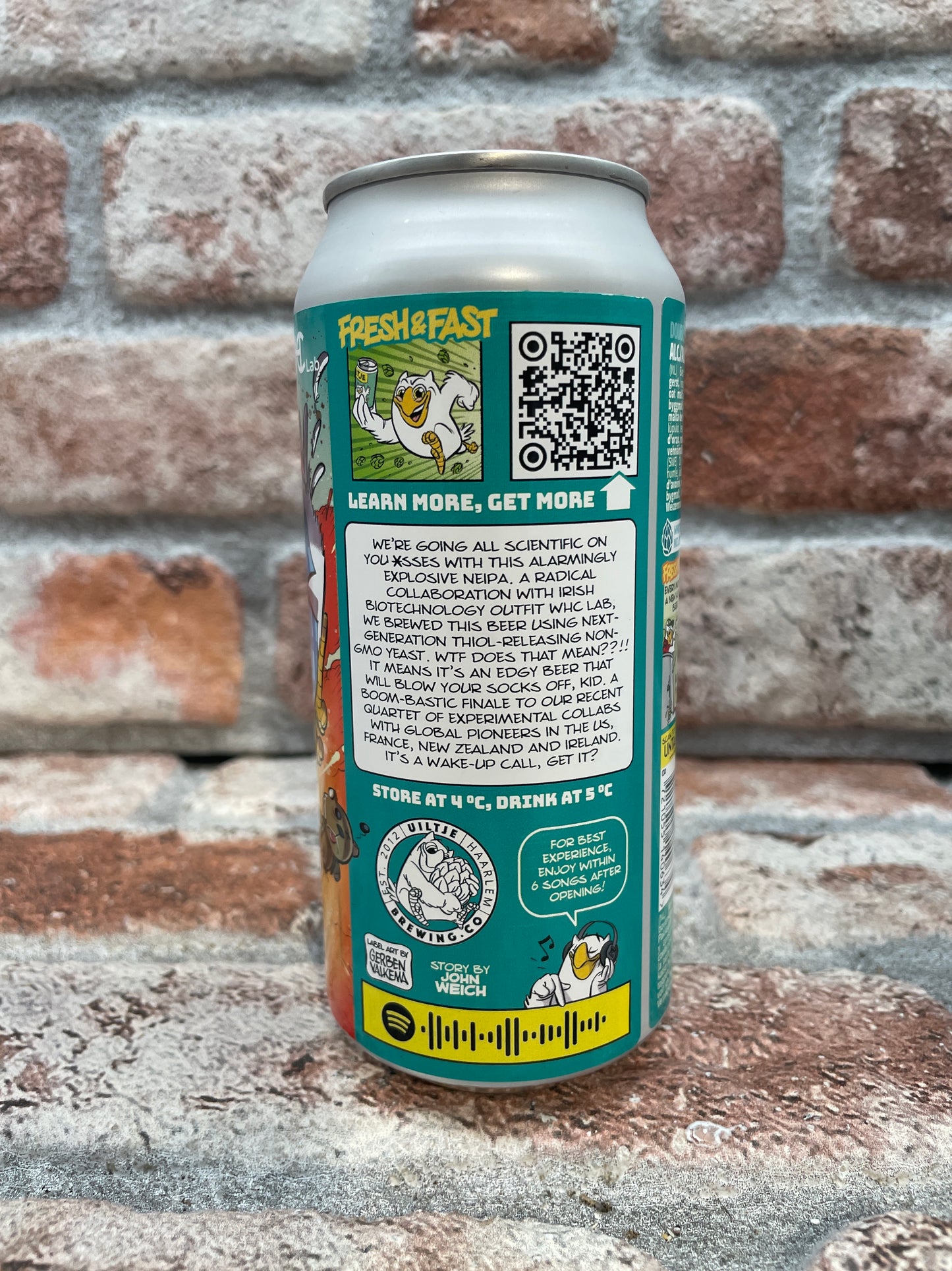 Uiltje Brewing Company Wake Up Call... Boom! Double NEIPA - 44 CL