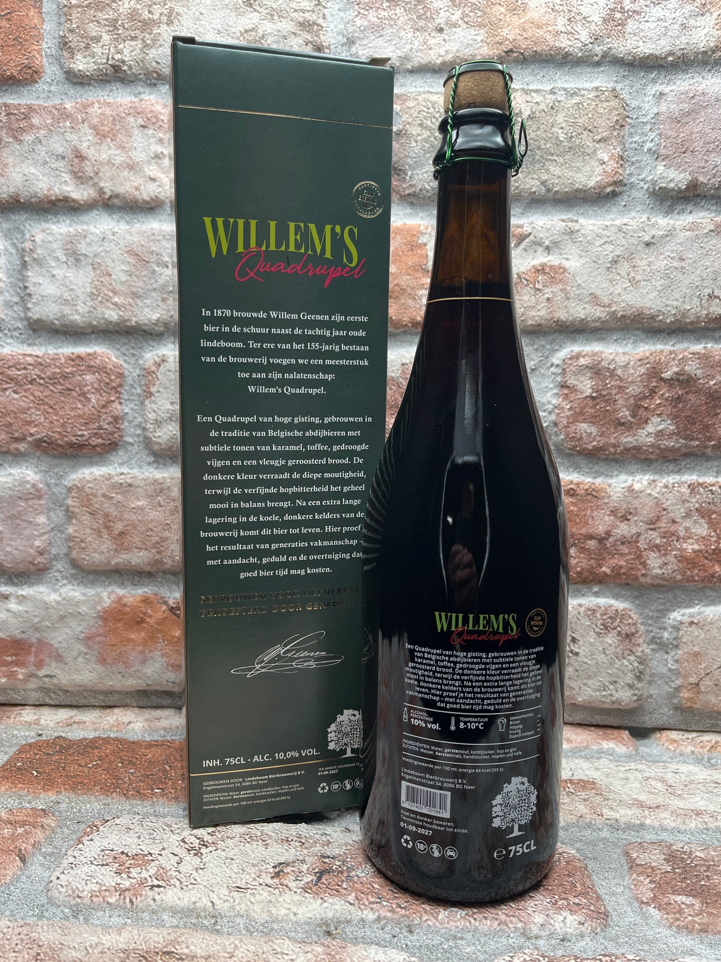 Lindeboom Willem's Erfenis: Quadrupel Geschenkverpakking Quadrupel - 75 CL