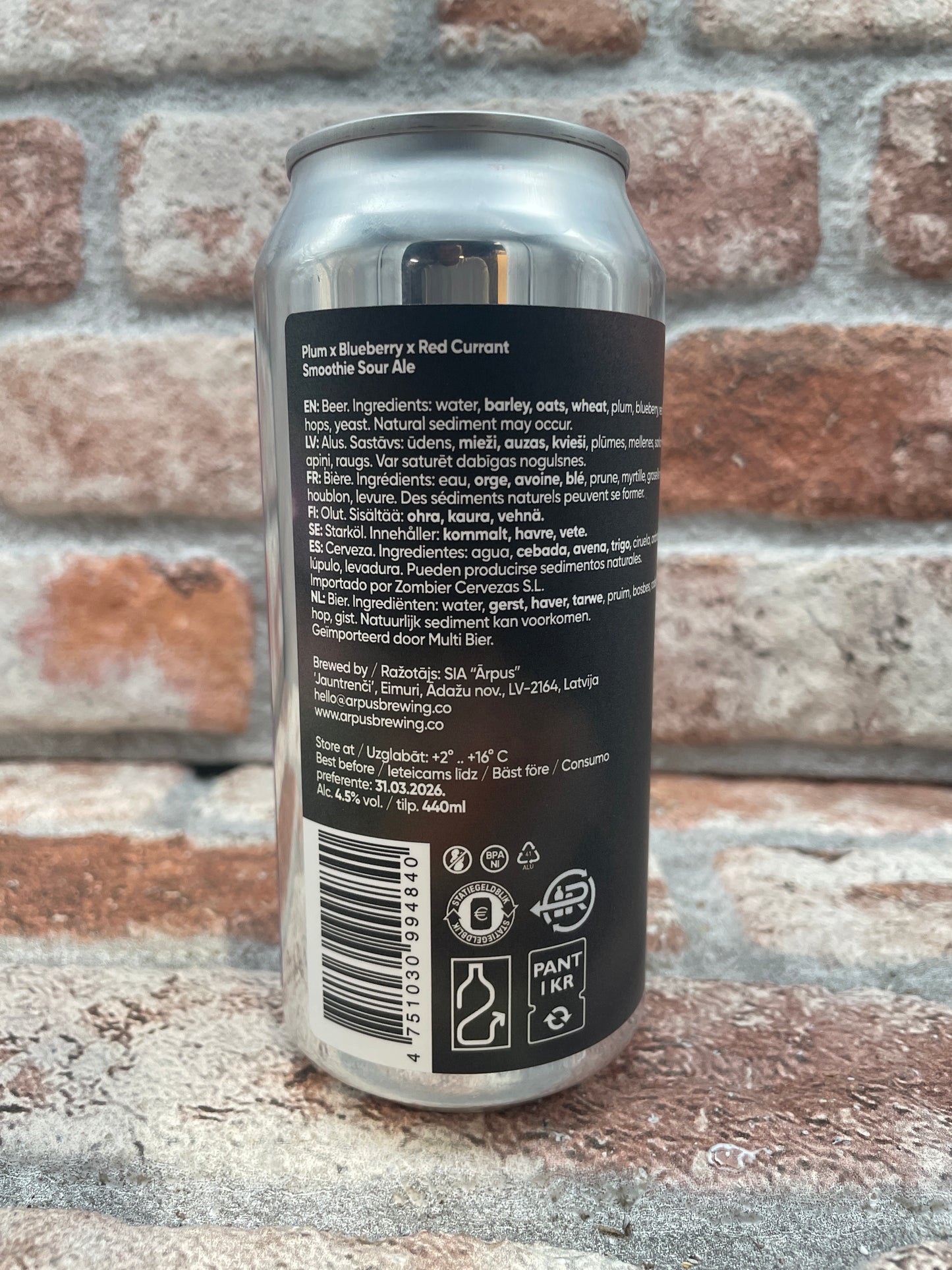 Ãrpus Plum x Blueberry x Red Currant Smoothie Sour - 44 CL