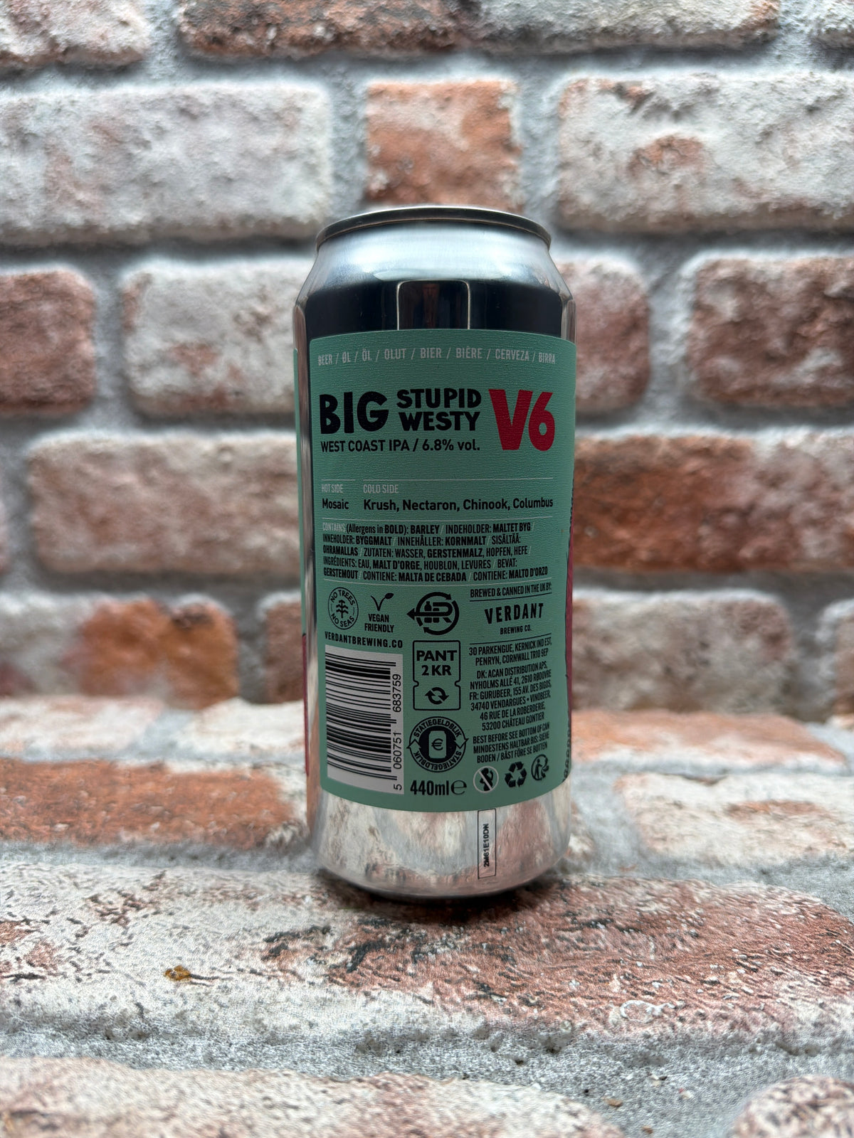 Verdant Brewing Co Big Stupid Westy V6 (Mosaic, Krush, Nectaron, Chinook, Columbus) IPA - 44 CL