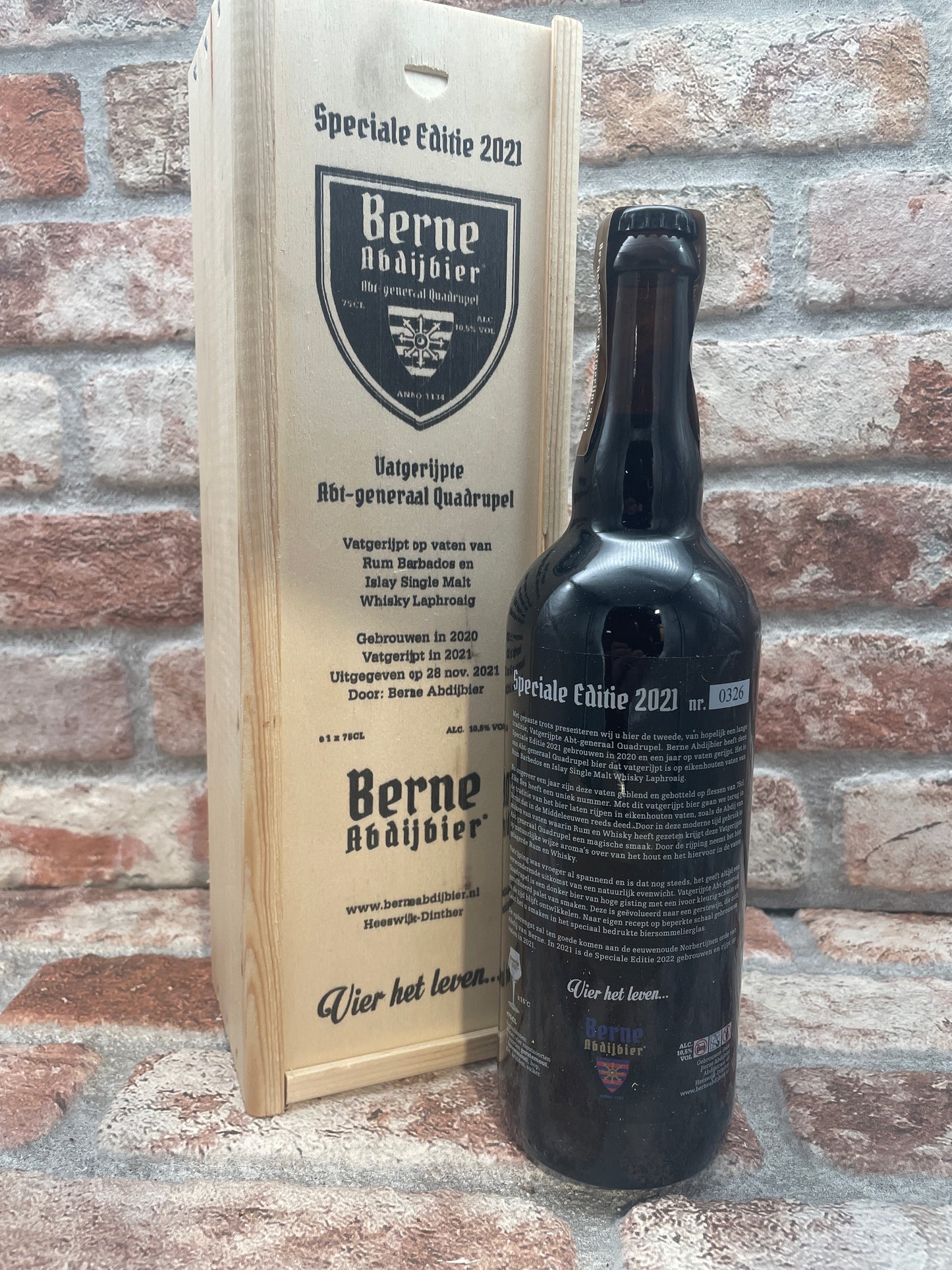 Berne Abdijbier Vatgerijpte Abt-Generaal Quadrupel Speciale Editie 2021 - 75 CL