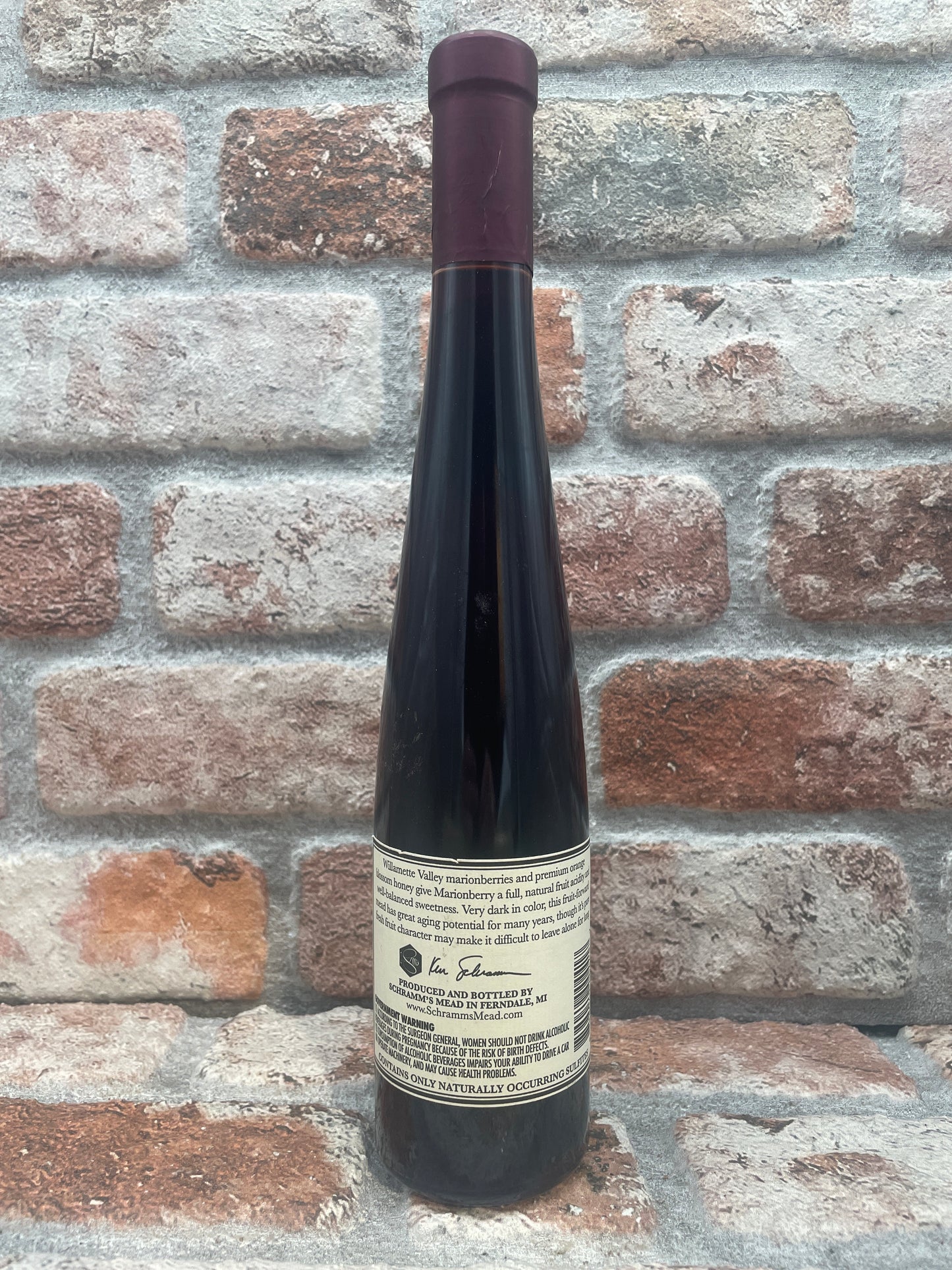 Schramm's Mead Marionberry Batch 1 2017 Medebier - 37.5 CL