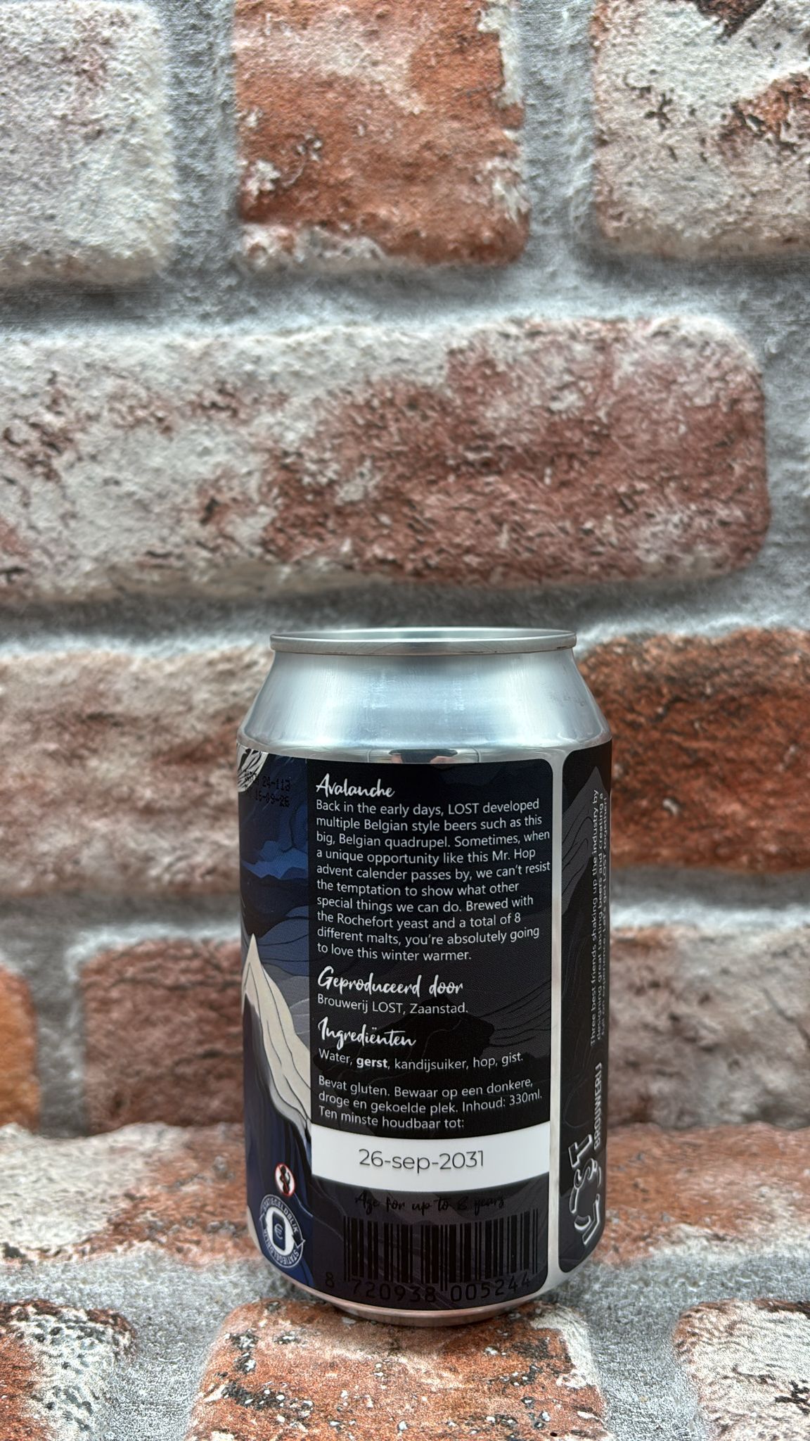 Brouwerij LOST - AVALANCHE Quadrupel - 33 CL