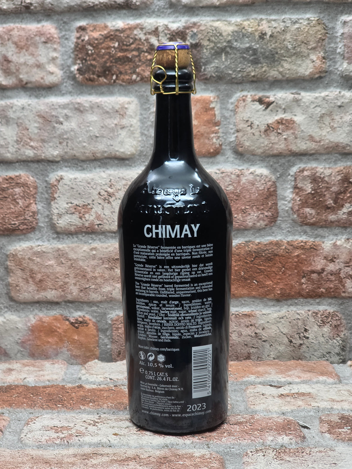 Chimay Grande Réserve Fermentée en Barriques, Whisky (08/2018) Quadrupel - 75 CL