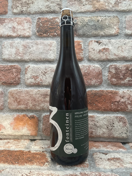 3 Fonteinen Speling van het Lot XI.viii: Pruim: Vroege Tolse 2020 LambiekGeuze - 75 CL - House of Beers Uden