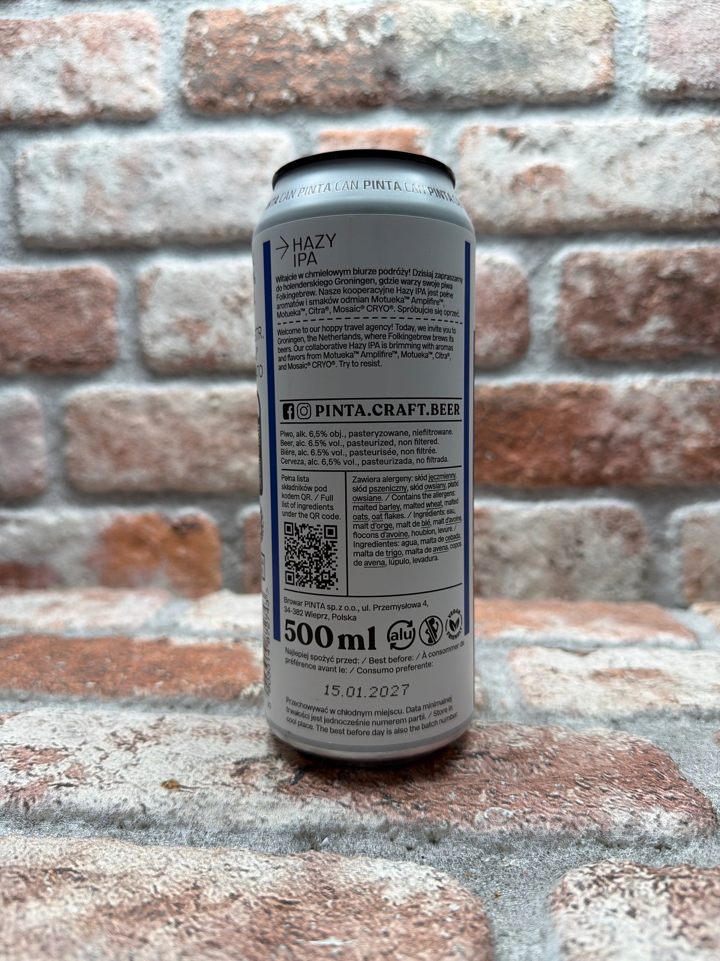 PINTA Hazy Discovery Groningen IPA - 50 CL