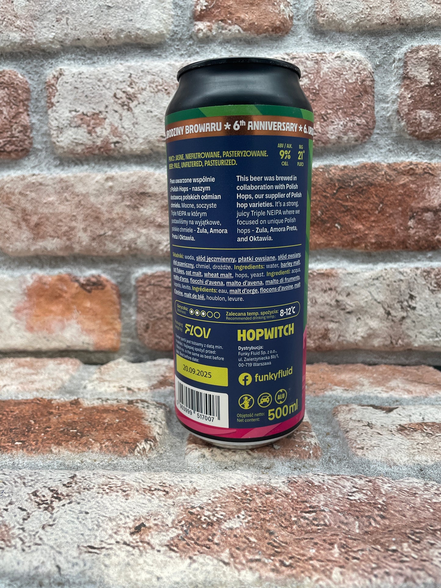 Funky Fluid Hopwitch DDH Triple NEIPA - 44 CL