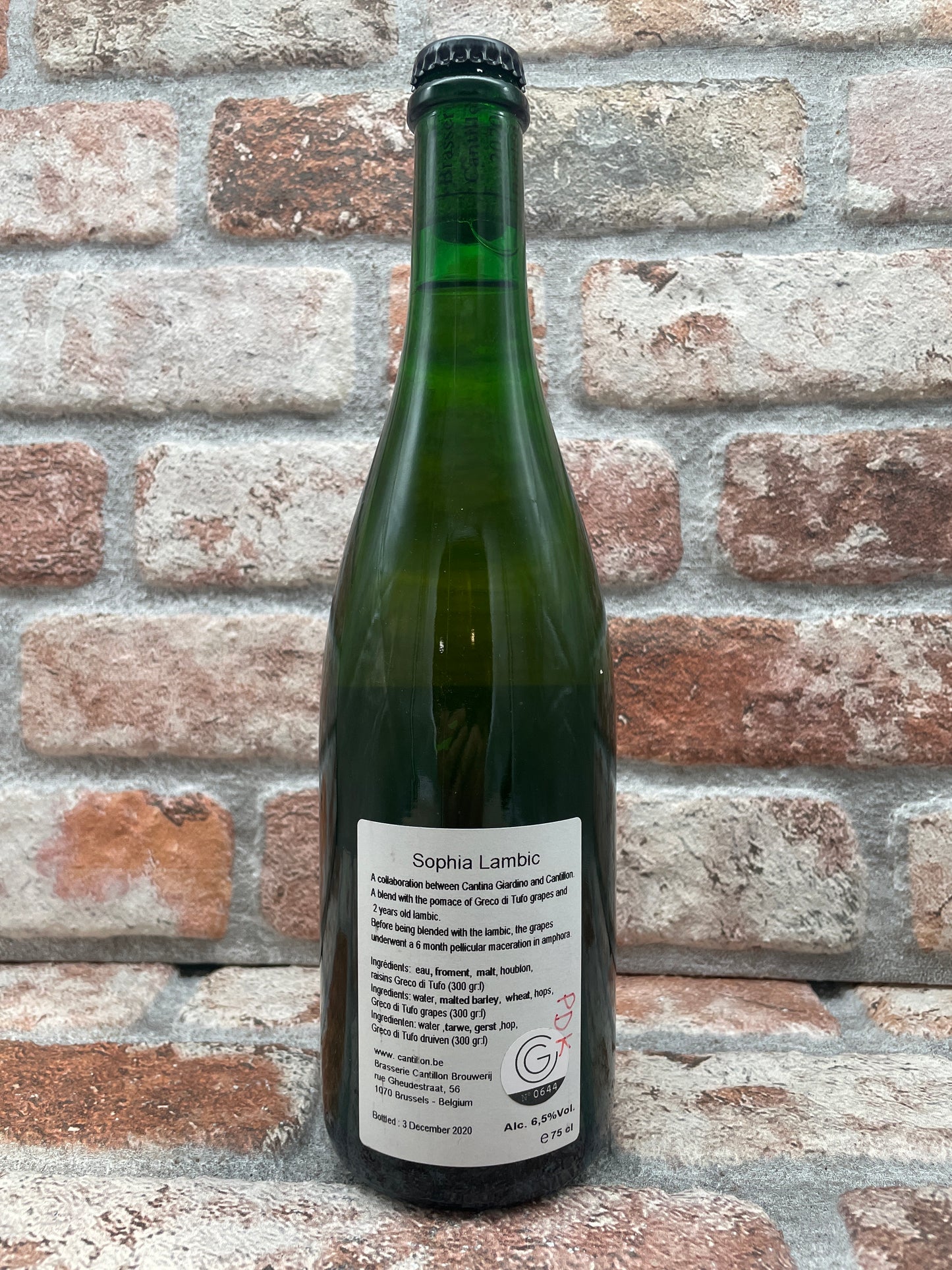 Cantillon Sophia 2020 Lambiek/Geuze - 75 CL
