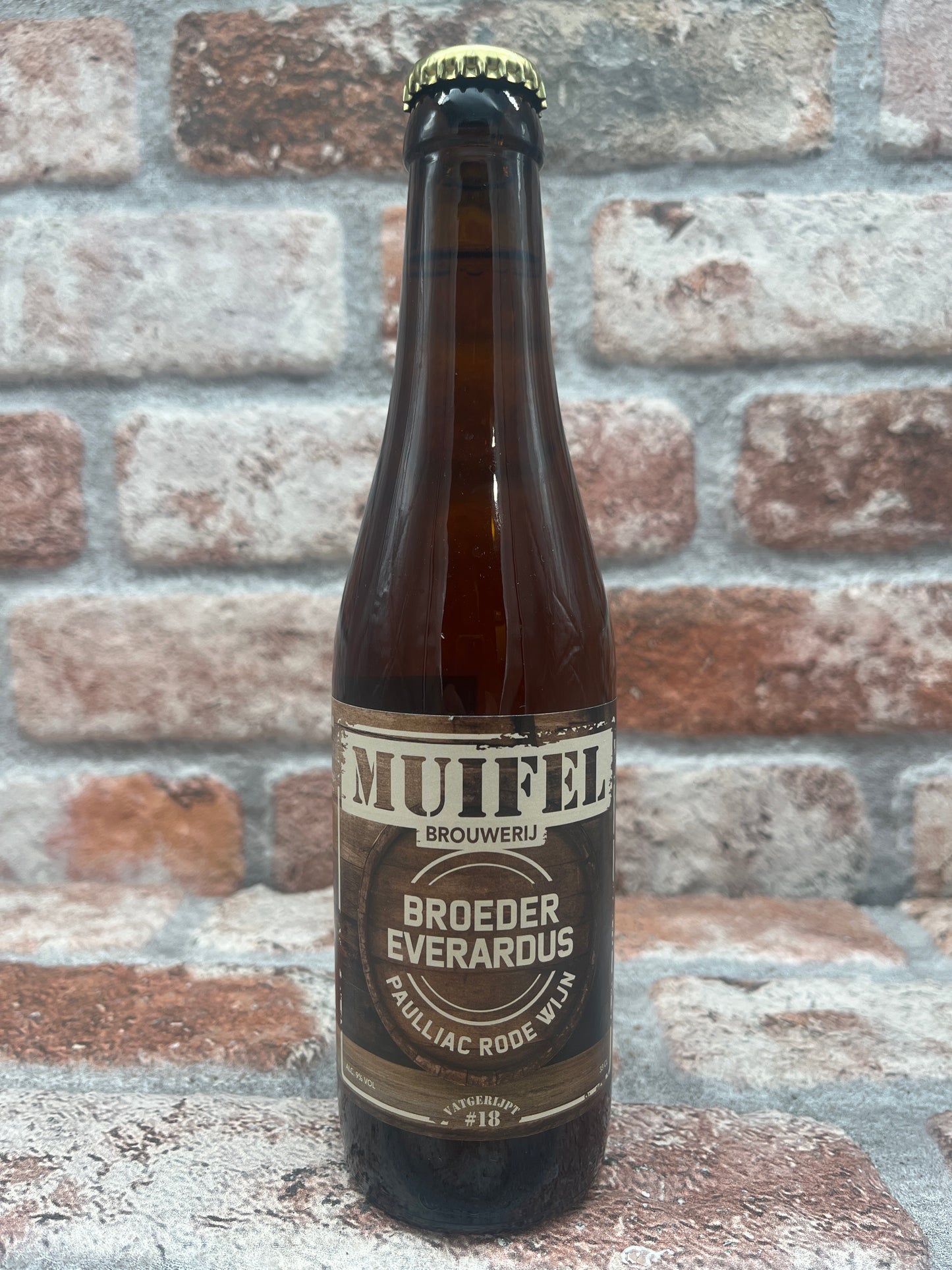 Muifel Brouwerij Vatgerijpt #18 Broeder Everardus Paulliac Rode Wijn 2025 Tripel - 33 CL