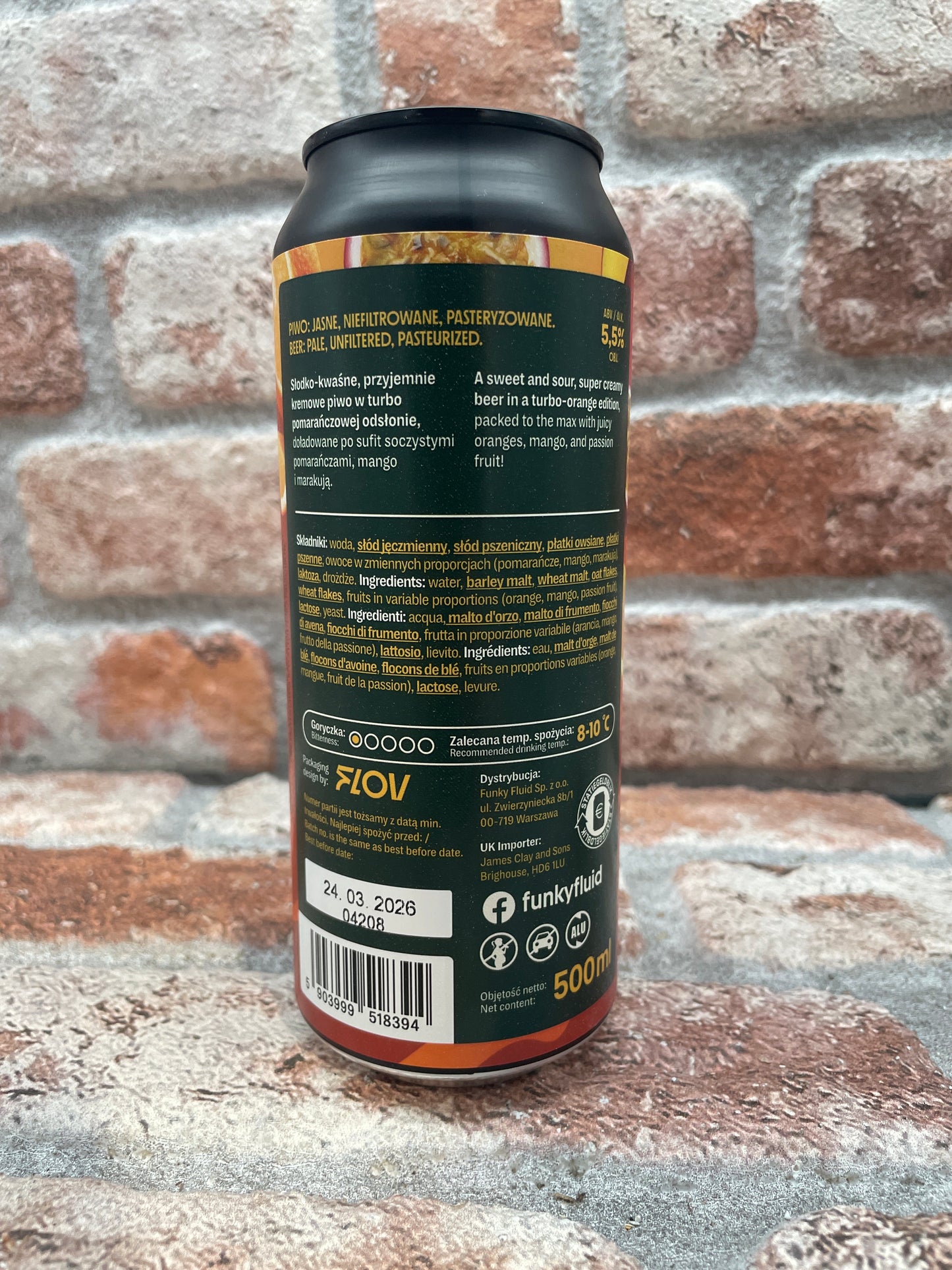 Funky Fluid Gelato Ice Cream Sour - 50 CL