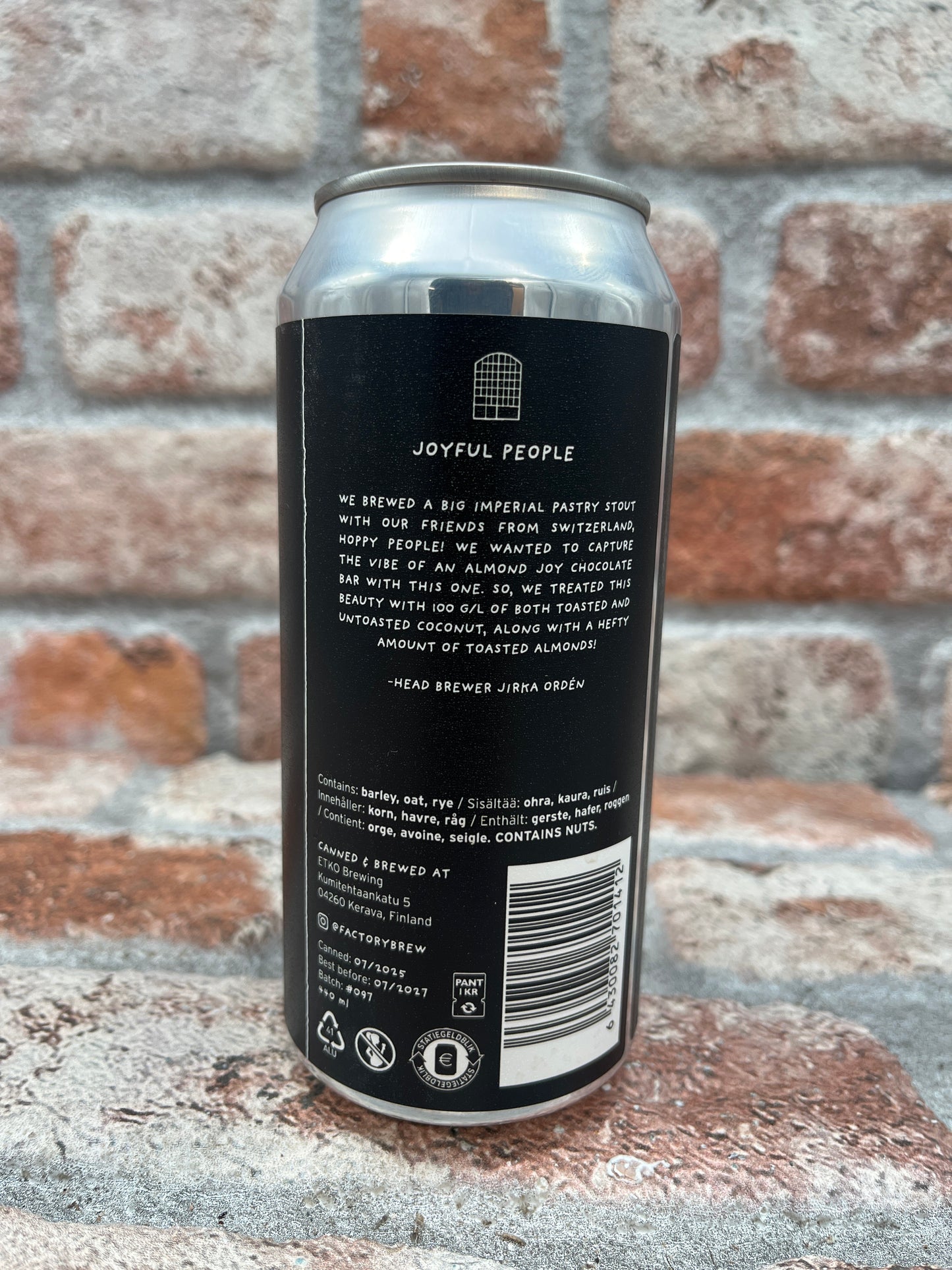 Factory Joyful People (Coconut & Almonds) Stout - 44 CL