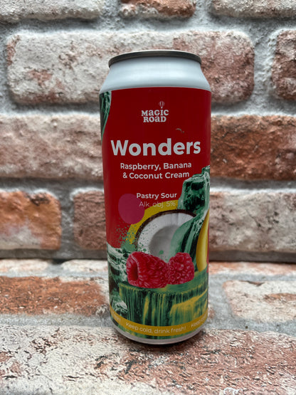 Magic Road Wonders - Raspberry, Banana & Coconut Cream Sour - 50 CL