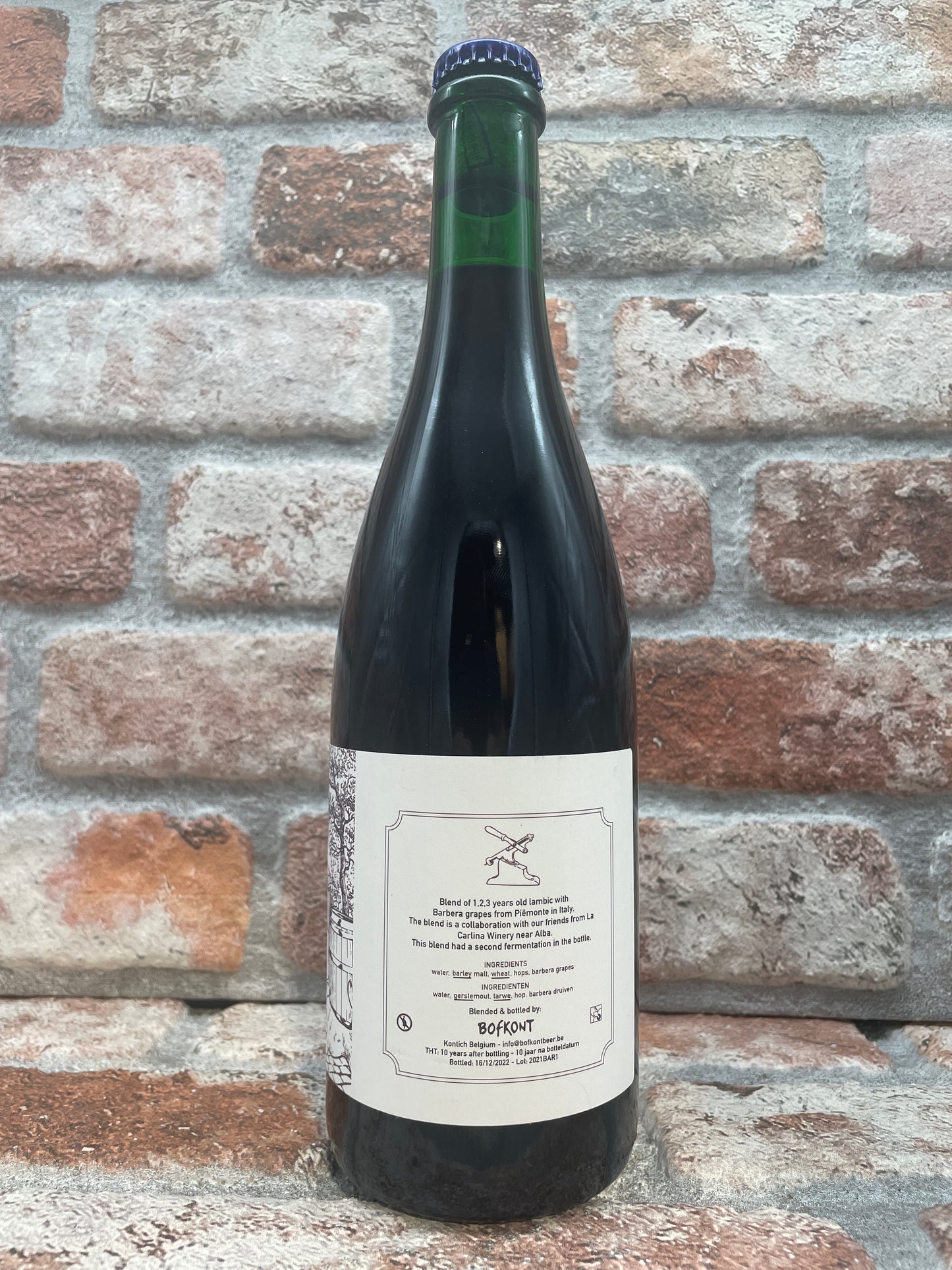 Bofkont Barbera White Label 2021 Lambiek/Geuze - 75 CL