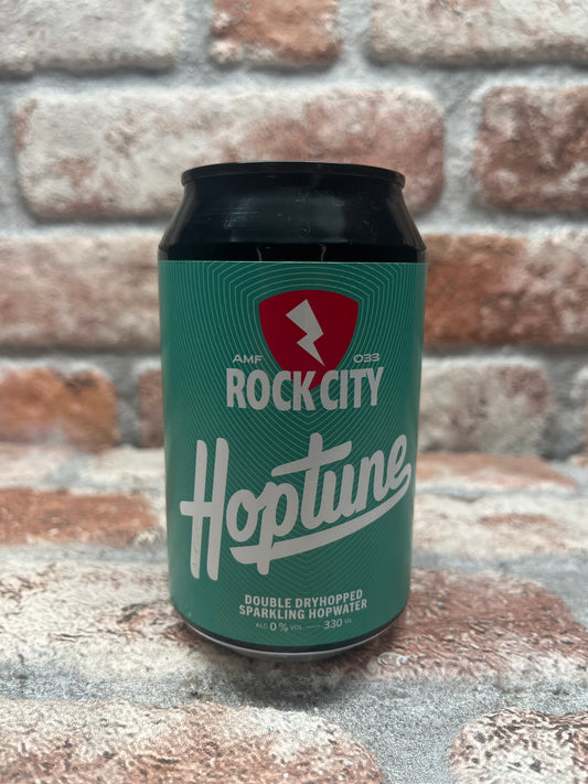 Rock City Hoptune Double Dryhopped Sparkling Hopwater Alcoholvrij - 33 CL