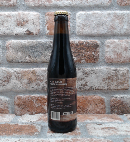 Muifel Brouwerij vatgerijpt #9  Black Bastard 12% Heaven Hill Bourbon 2022 - 33 CL