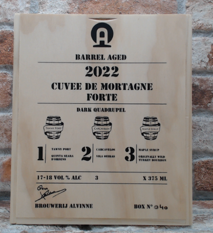 Alvinne Cuveé De Mortagne Forte Barrel Aged 2022 3 bottles incl box - 37.5 CL