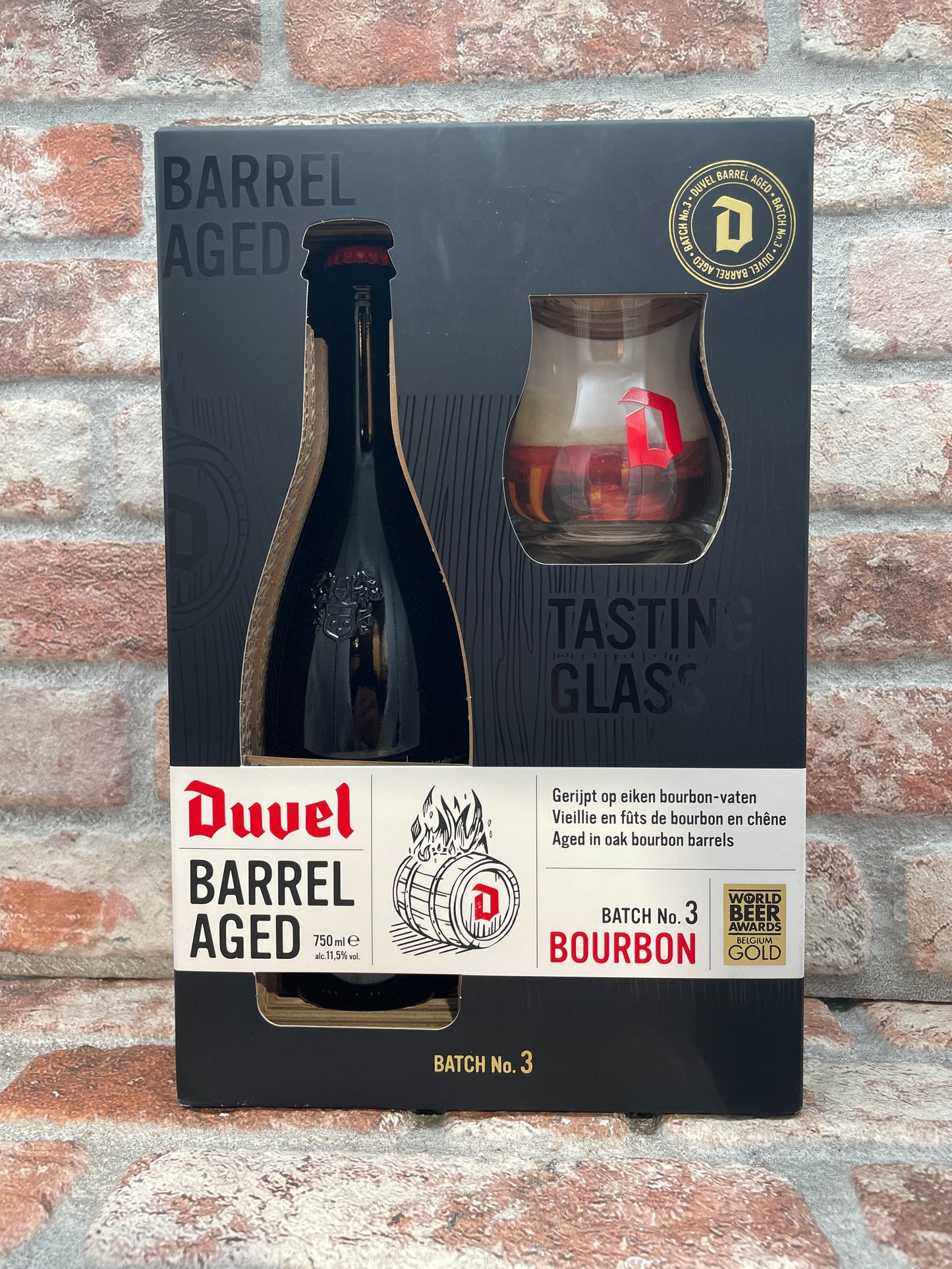 Duvel Barrel Aged Batch #3 Incl glas 2018 Ale - 75 CL