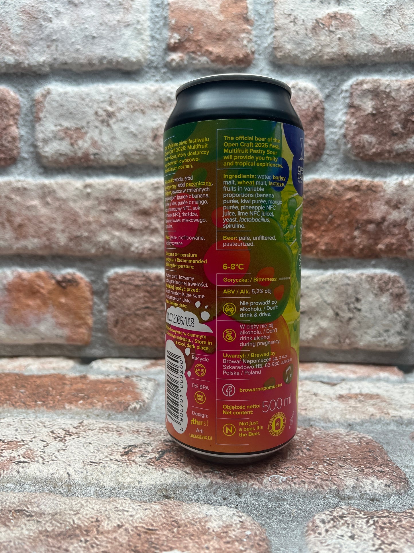 Nepo Brewing Open Craft 2025: Banana, Kiwi, Mango, Lime x Pineapple Sour - 50 CL