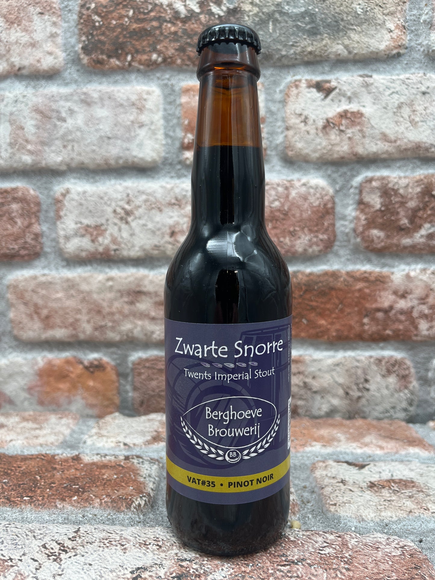 Berghoeve VAT#35 Zwarte Snorre Barrel Aged Pinot Noir Stout - 33 CL