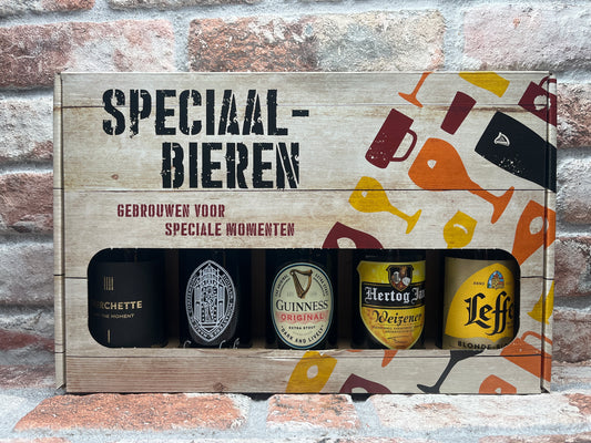 Giftpack speciaal bier 5 flessen Cadeaupakket - 33 CL