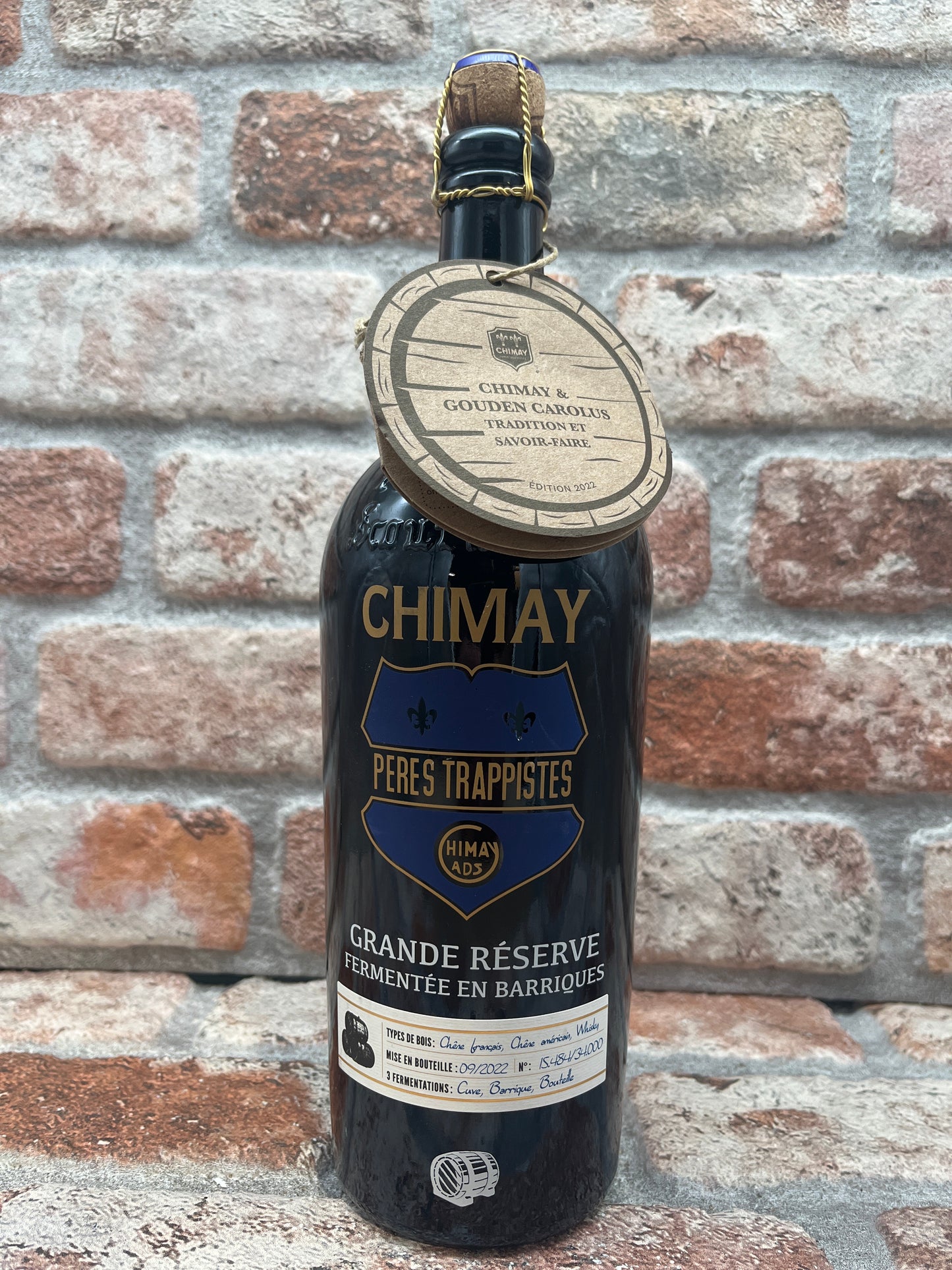 Chimay Grande Réserve Fermentee En Barriques - Chene Francais, Chene Américain, Whisky (02/2022) Quadrupel - 75 CL