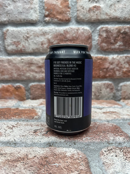 Frontaal I've Got Friends In The Music Business B.A. Blend #3 2022 Stout - 33 CL