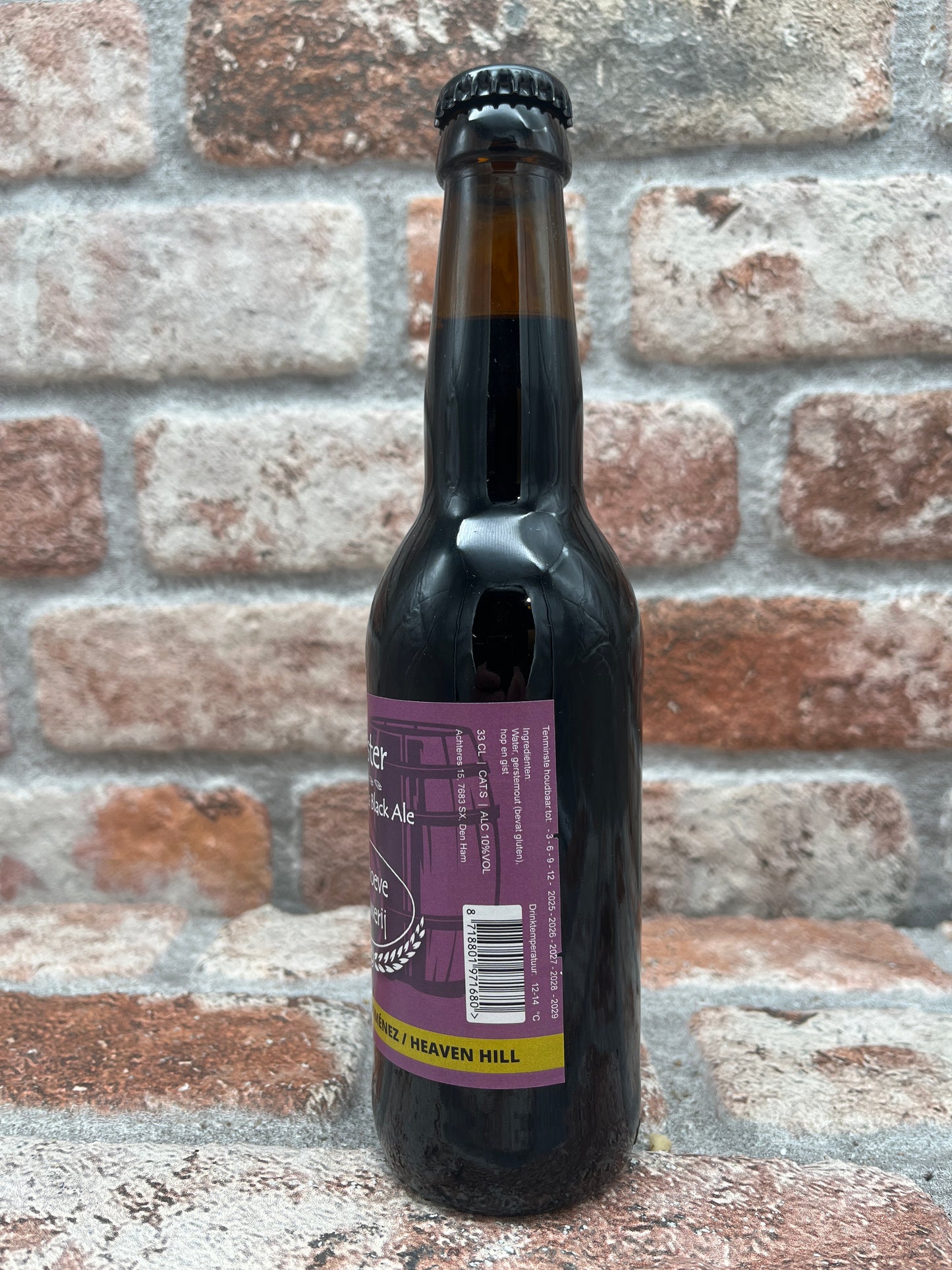 Berghoeve Tsjuster Barrel Blend _ Pedro Ximénez / Heaven Hill Black IPA - 33 CL