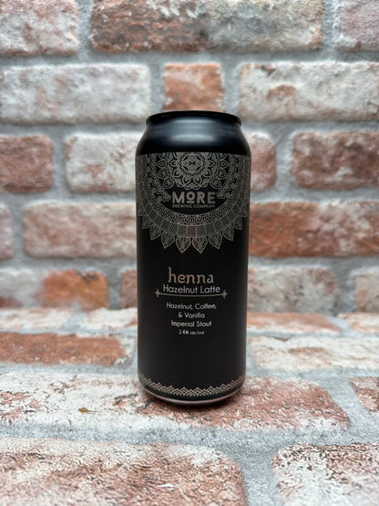 More Brewing Company Henna: Hazelnut Latte Stout - 47.3 CL (1 pint)