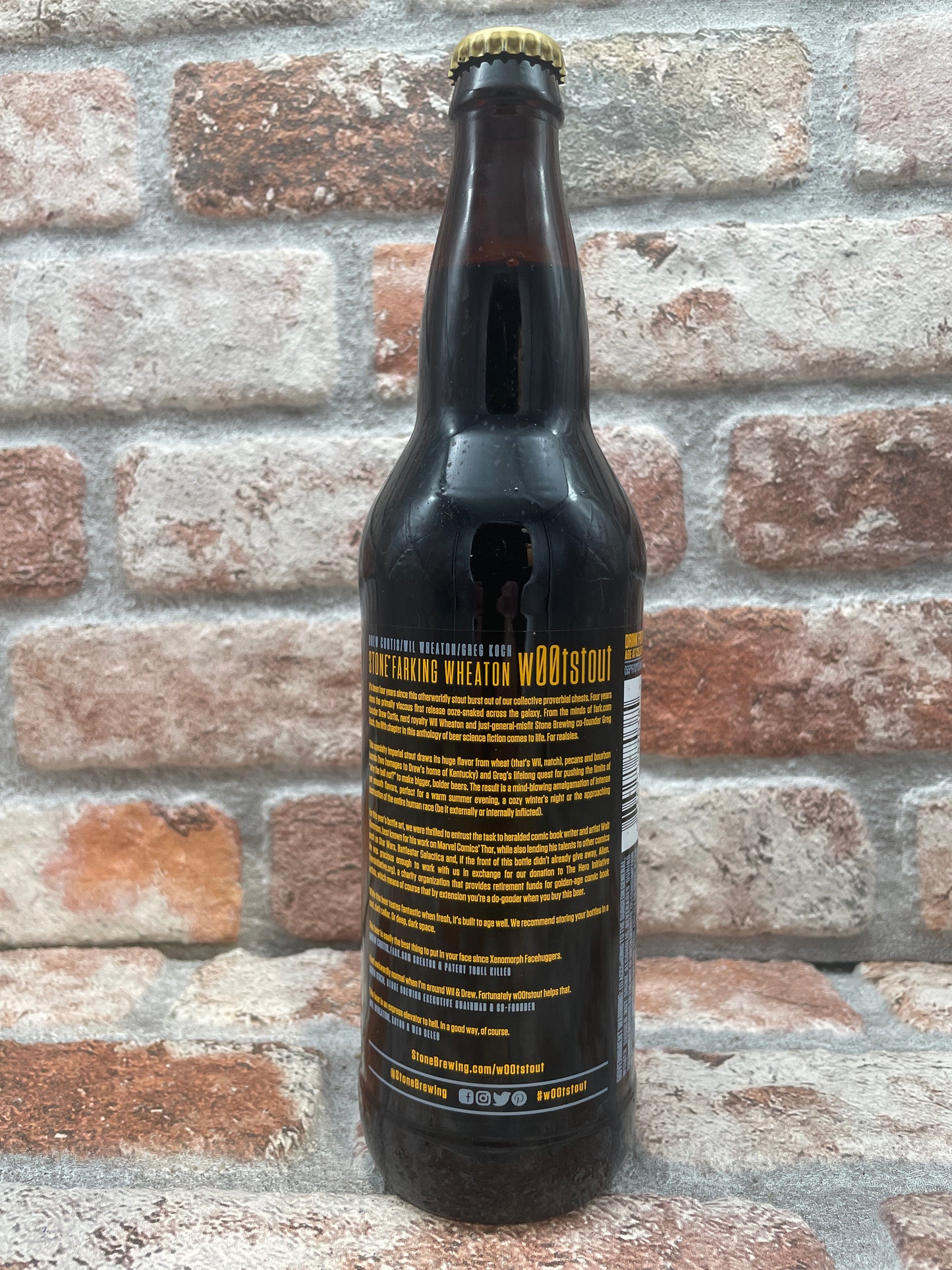 Stone Brewing Drew Curtis / Wil Wheaton / Greg Koch Stone Farking Wheaton w00t 2017 Stout - 65 CL
