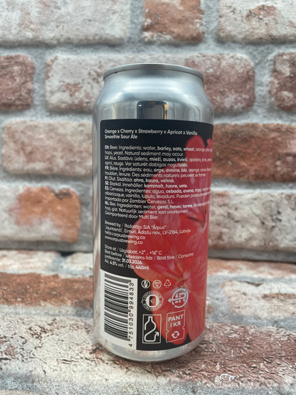 Ãrpus Orange x Cherry x Strawberry x Apricot x Vanilla Smoothie Sour - 44 CL