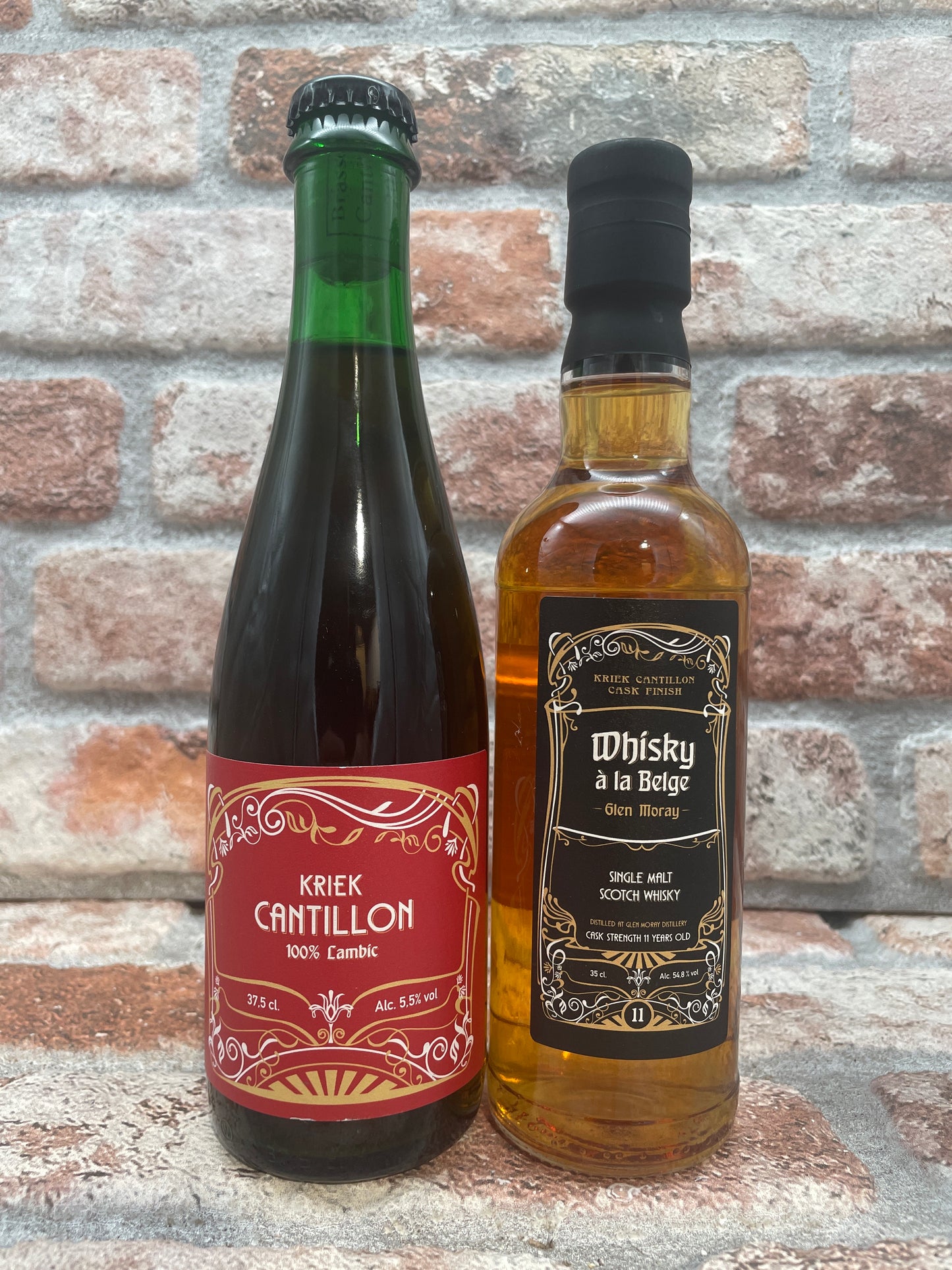 Cantillon Kriek 2020 & Kriek Finished Glen Moray Single Malt Lambiek/Geuze - 37.5 CL