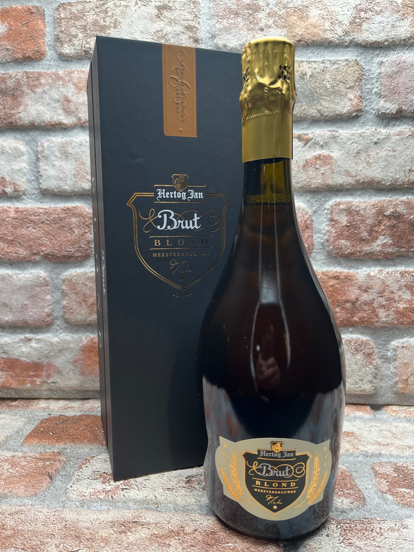 Hertog Jan Brut Blond Champagnebier met doos - 75 CL