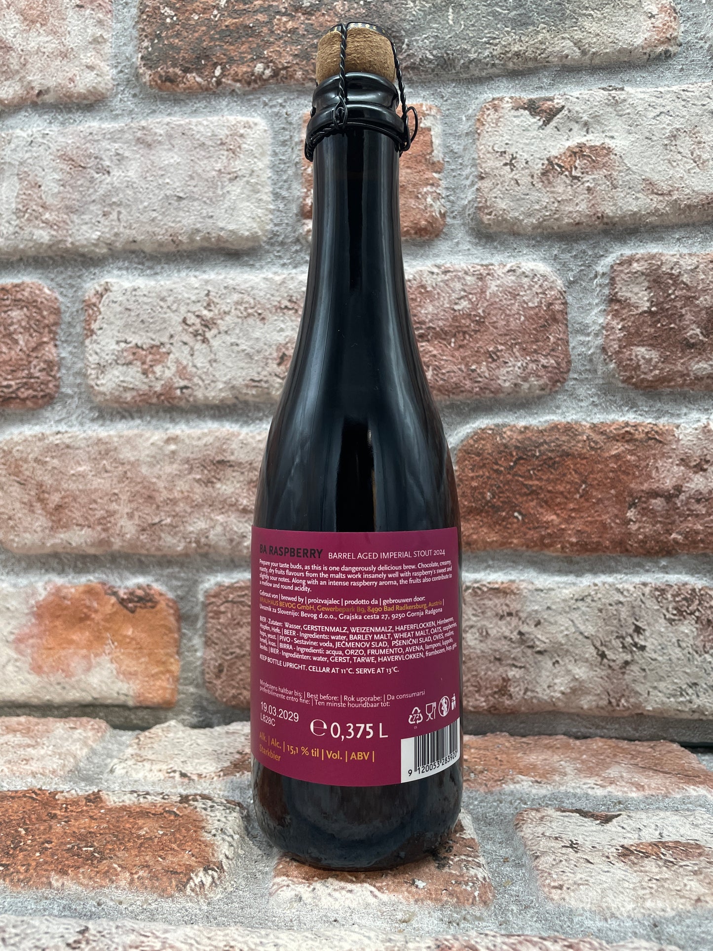 Bevog BA Raspberry Stout - 37.5 CL