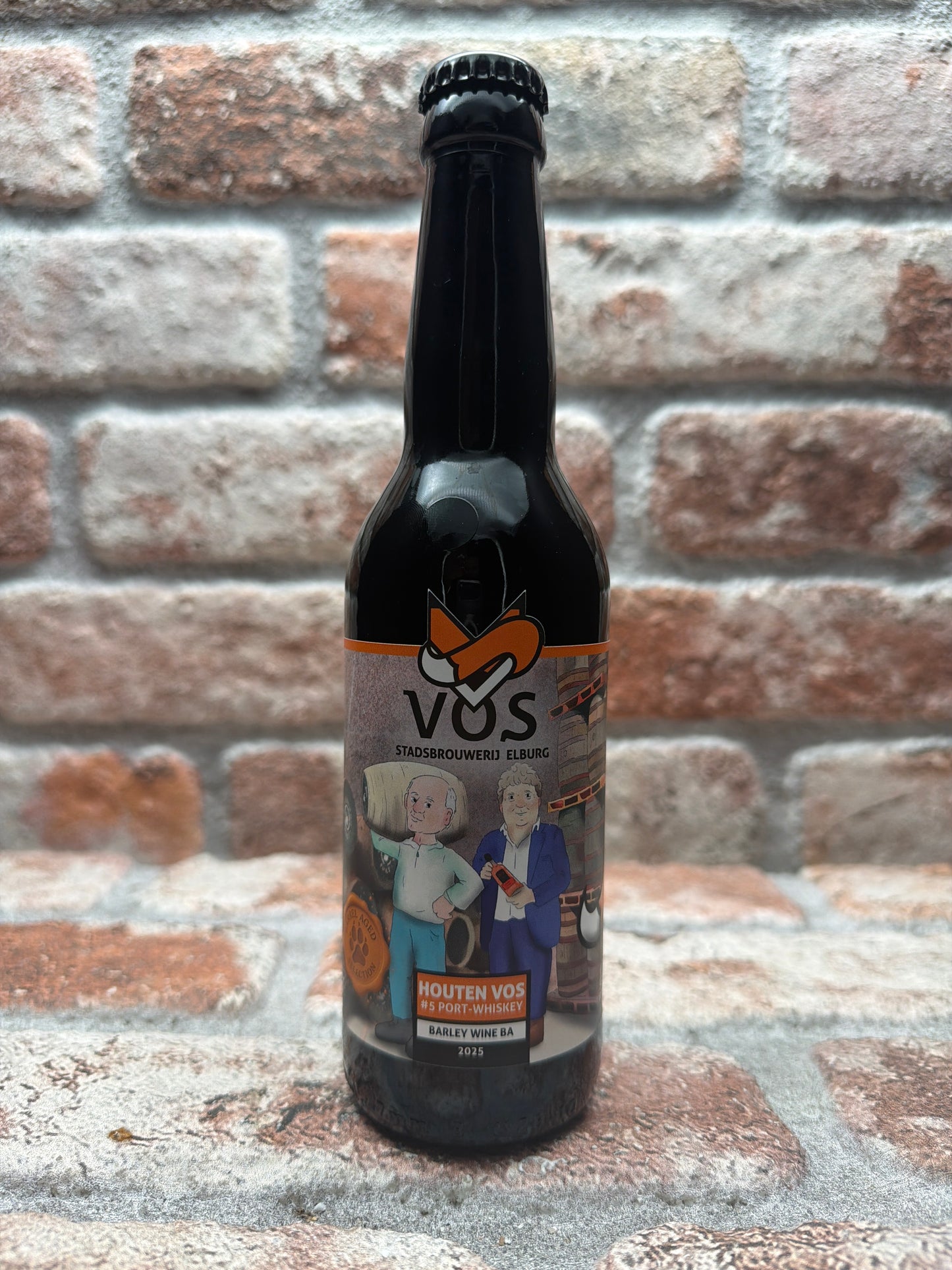 Stadsbrouwerij Vos Houten Vos (Barrel Aged) #5 - Tawny Port & Lambay Whiskey Barleywine - 33 CL