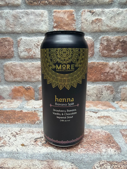 More Brewing Company Henna: Banana Split Stout - 47.3 CL (1 pint)