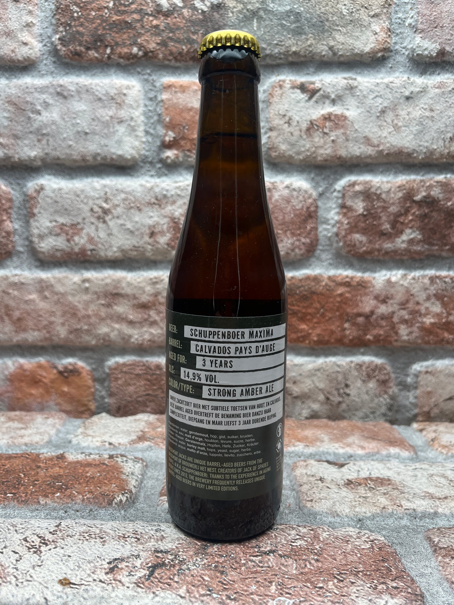 Brouwerij Het Nest Basement Jack #01 Calvados Barrel Aged Quadrupel - 33 CL