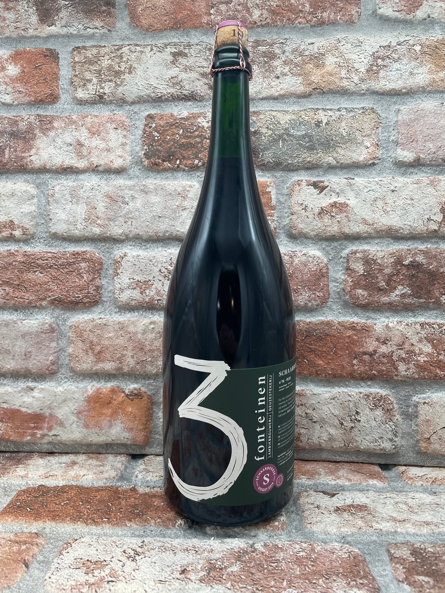 3 Fonteinen Schaarbeekse Kriek Oogst 2019 (Season 19/20) Blend No.74 2020 Lambiek/Geuze - 3 L