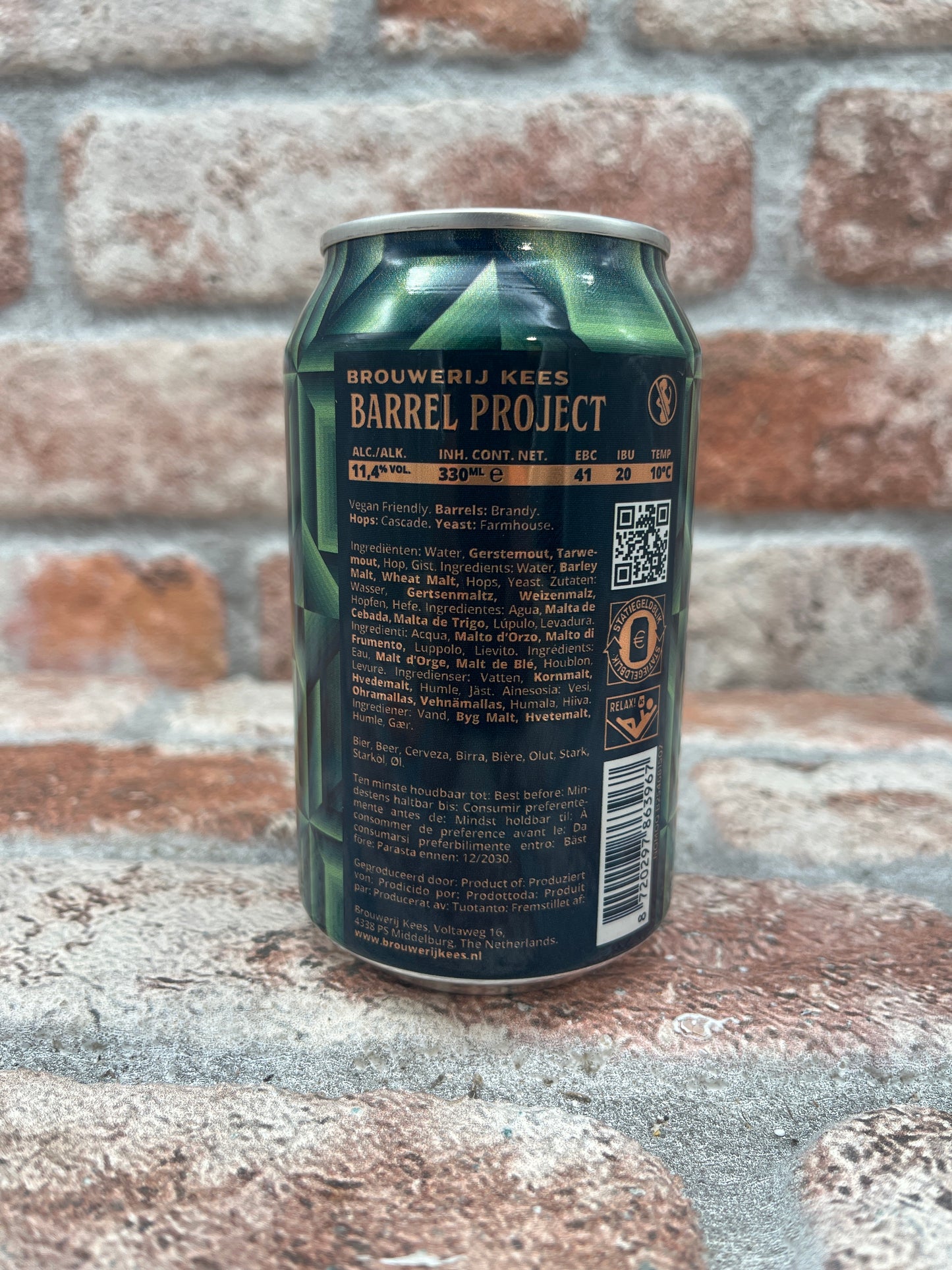 Brouwerij Kees Barrel Project Dark Saison Aged In Brandy Barrels 2025 Saison Ale - 33 CL