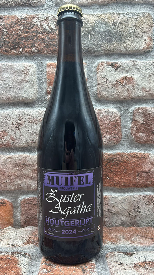 Muifel Brouwerij Zuster Agatha Houtgerijpt 2024 Quadrupel - 75 CL - House of Beers Uden