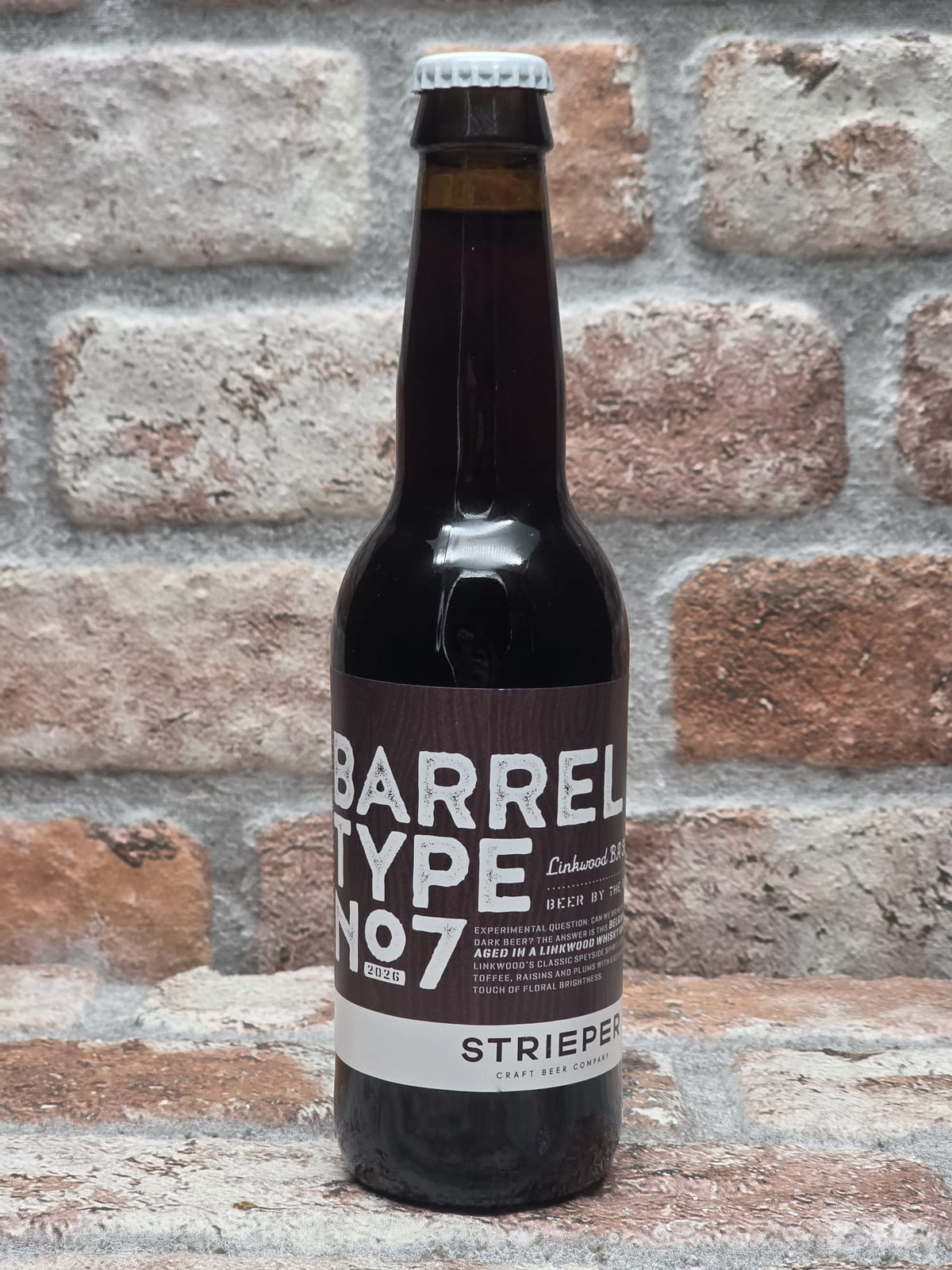 Strieper Craft Beer Company Barreltype No7 Linkwood BA Strong Dark Ale Quadrupel - 33 CL