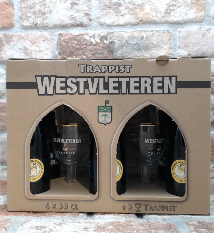 Westvleteren Gift set 2022 6 flessen & 2 glazen - 33 CL